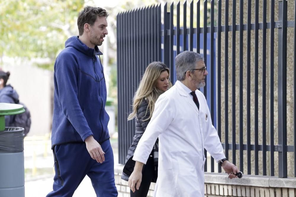 Pau Gasol en Murcia para tratar su lesión