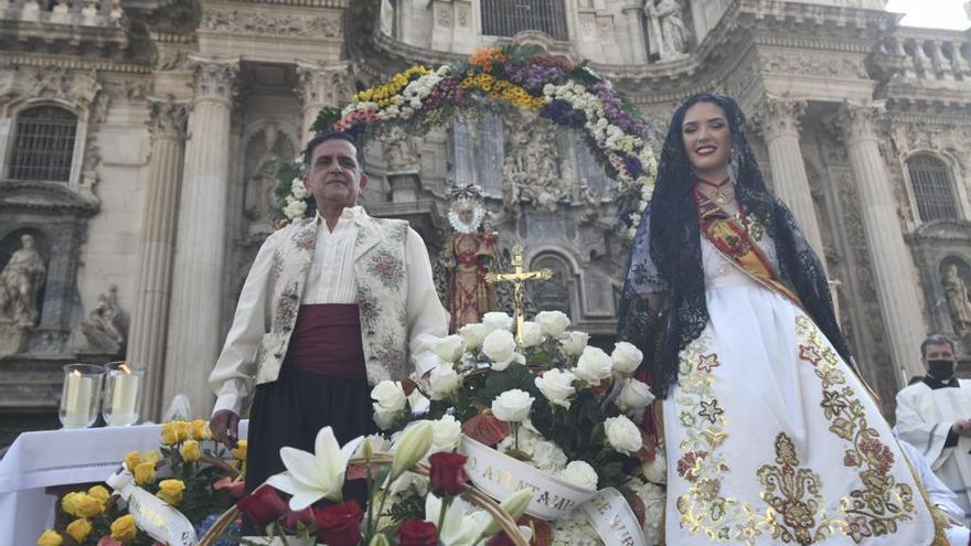 El alcalde de Murcia y la Reina de la Huerta, María Teresa Irles
