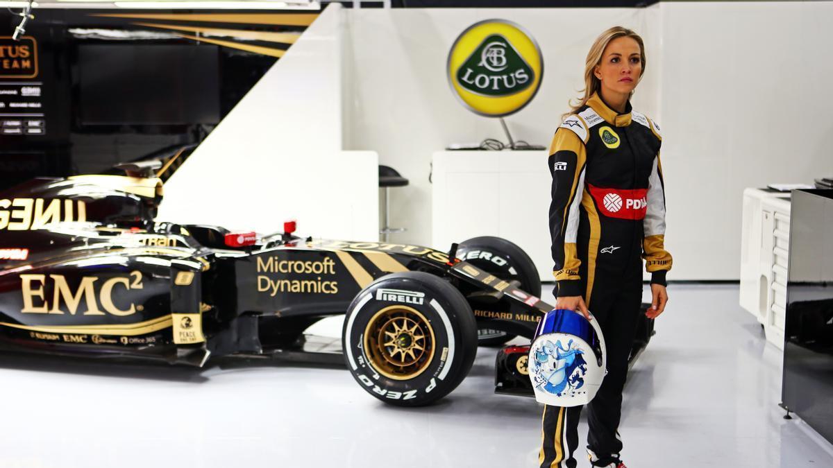 Carmen Jordá, en una imagen de archivo en el equipo Lotus