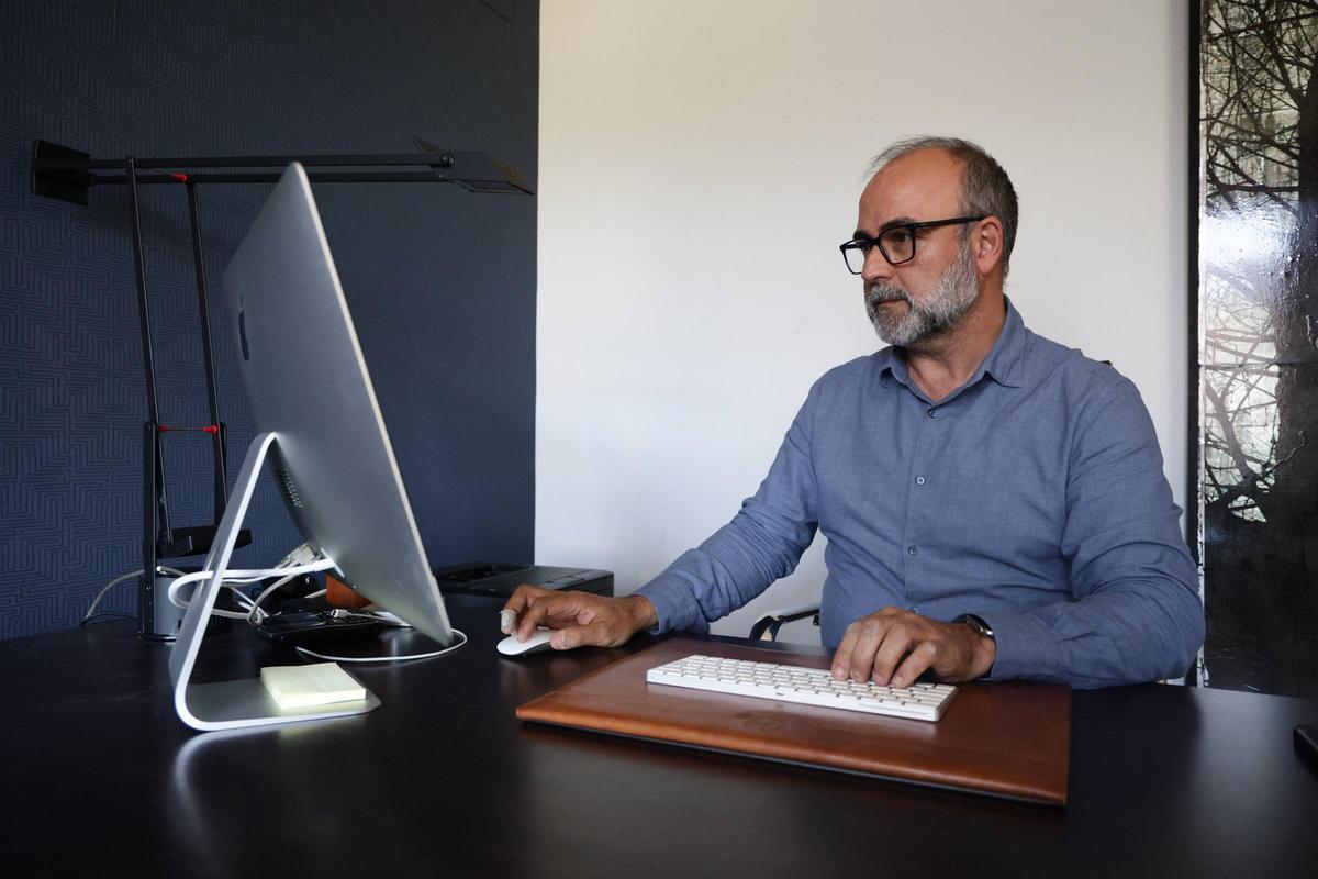 Marco Antonio Tobías, uno de los padres de alumnos del Norba.