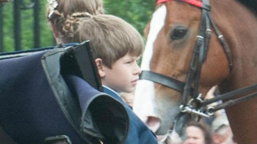 Un nieto de 10 años de Isabel II, fotografiado conduciendo