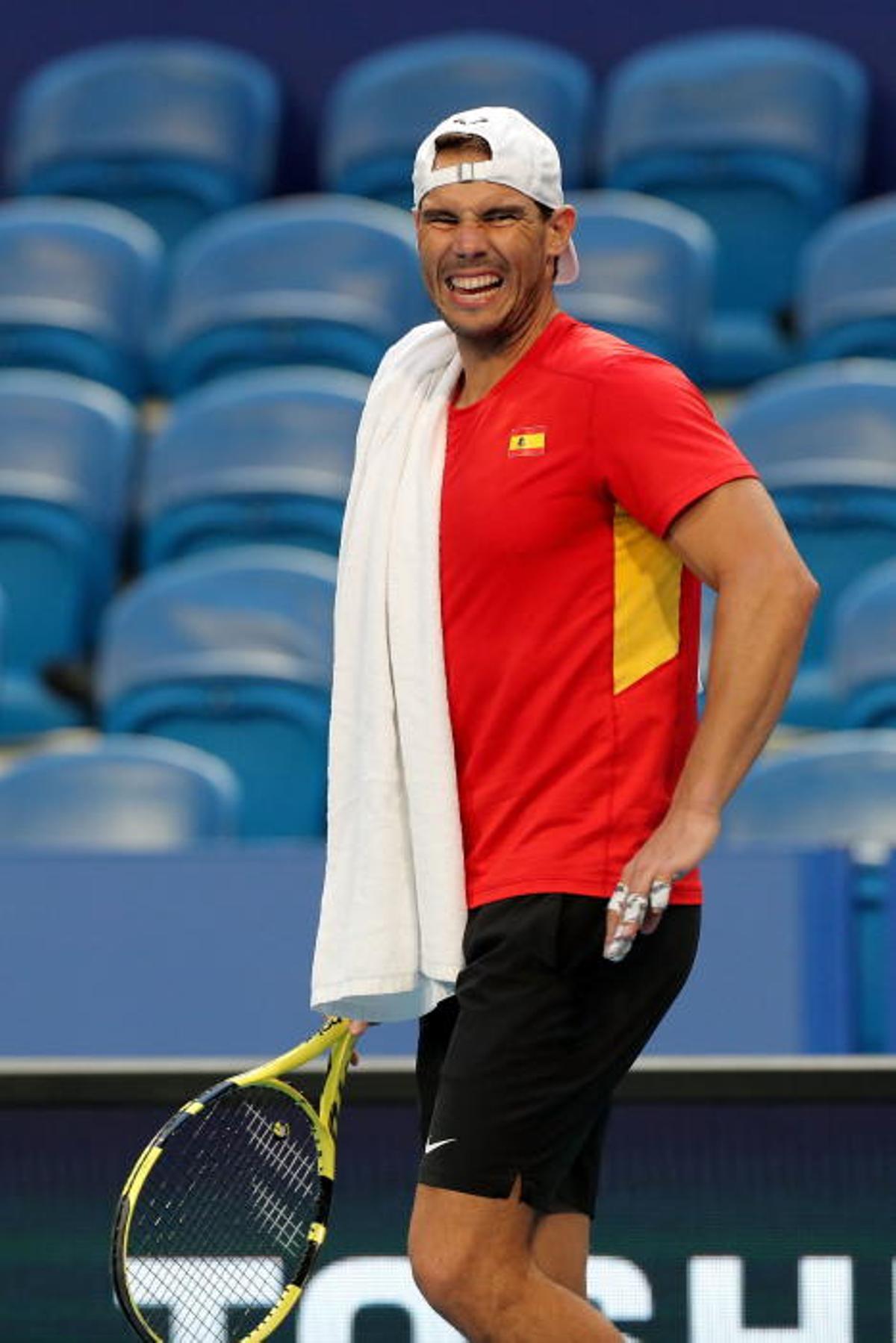 Entrene Rafa Nadal y Bautista en Australia para Co