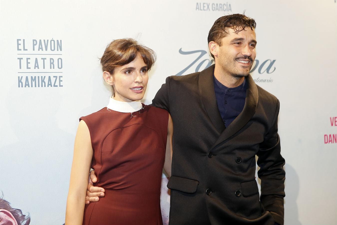 Verónica Echegui y Álex García en el estreno de 'El Amante'