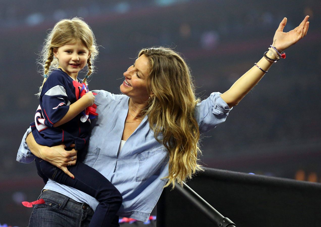 Super Bowl 2017: Gisele Bündchen con su hija Vivian