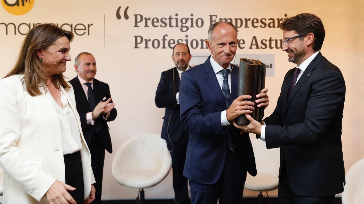Javier Sáenz de Jubera, presidente de Total Energies España, recibe el XXVII Premio Asturmanager