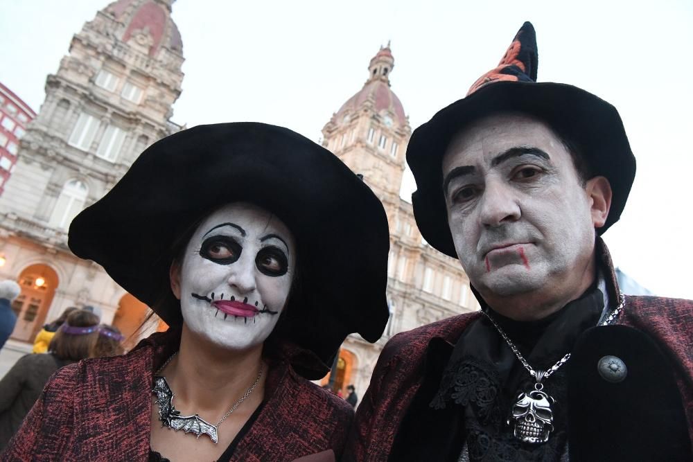 El desfile partió de la plaza de Lugo y finalizó en María Pita.