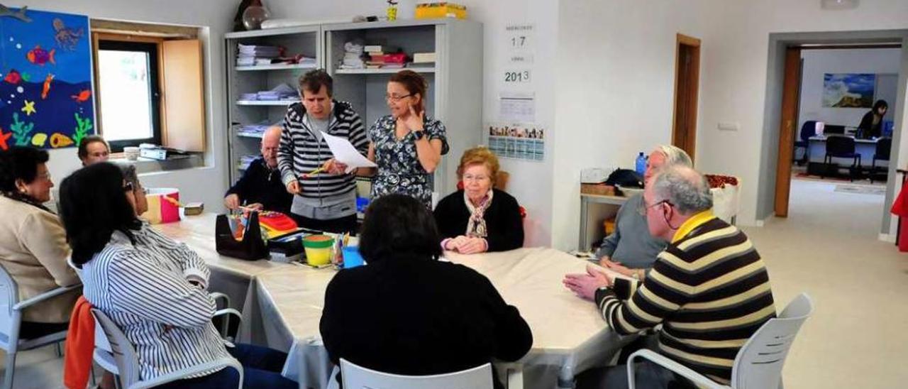 Uno de los talleres organizados por Afasal en su sede de Trabanca Badiña