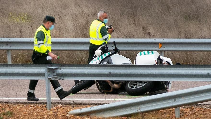 Muere un motorista de 61 años en un accidente en un pueblo de Salamanca