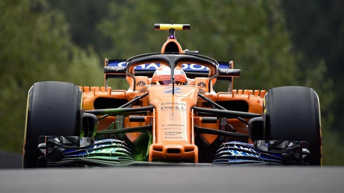 Stoffel Vandoome tampoco ha sido capaz de hacer correr al McLaren, hoy, en Spa.