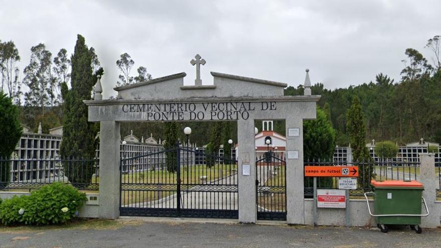 Denuncian dos actos vandálicos contra el cierre del cementerio de Ponte do Porto
