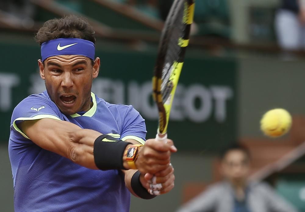 Partido de cuartos de final de Roland Garros entre Nadal y Carreño