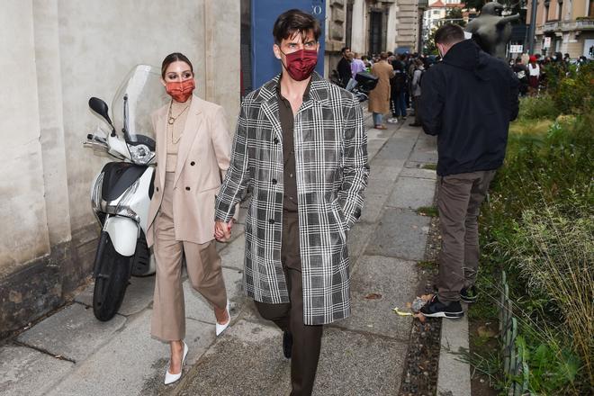 El look de Olivia Palermo, durante la semana de la moda de Milán.