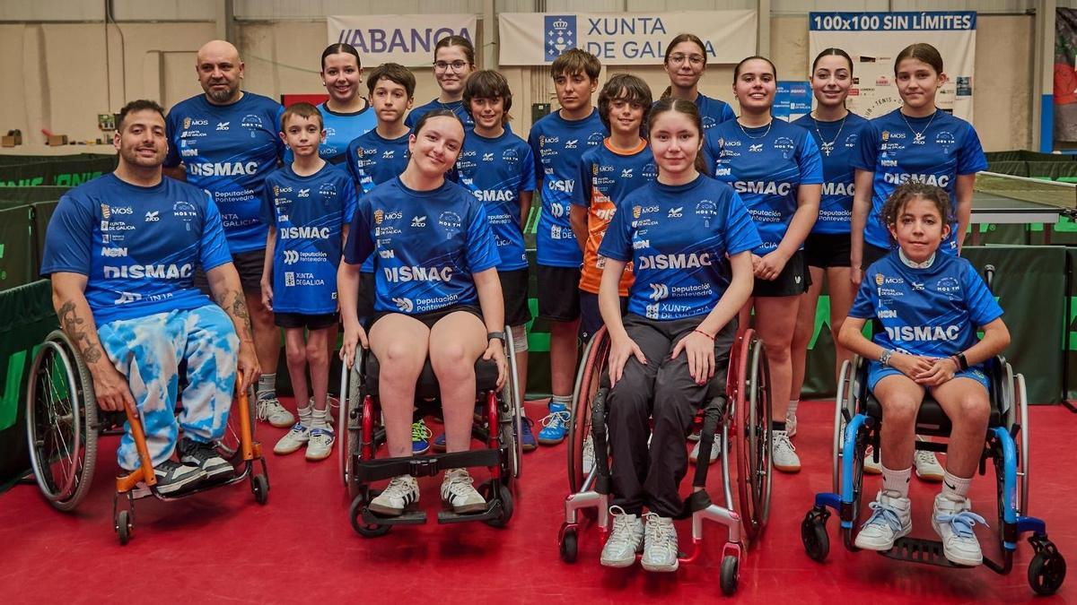 Componentes del CTM Mos que acuden al Campeonato de España.