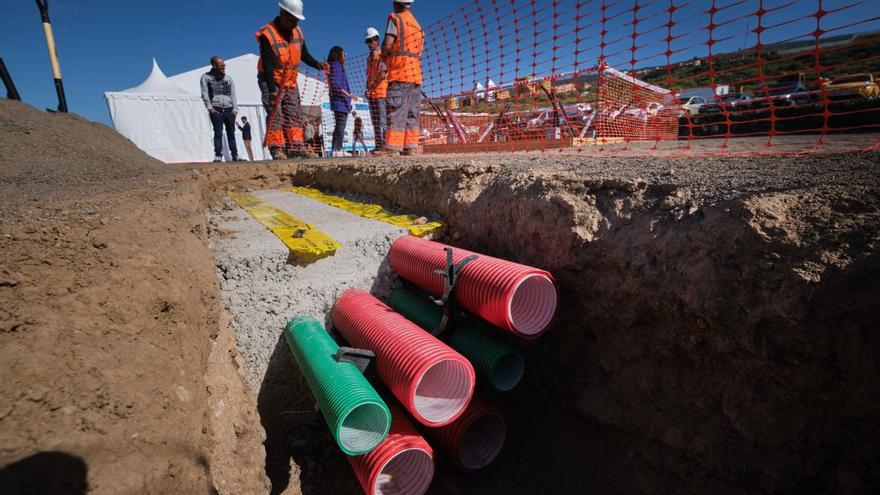 Imagen de archivo de un cableado en preparación para la conexión submarina eléctrica entre las islas de Tenerife y La Gomera.