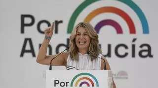 Yolanda Díaz pide el voto de los socialistas indecisos en uno de sus bastiones