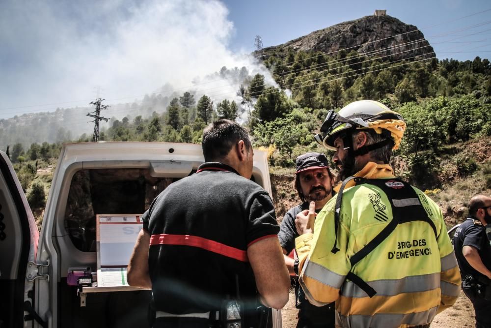 Incendio forestal en Cocentaina