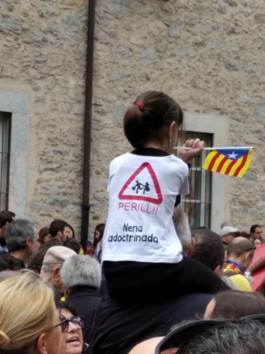 Concentració a Girona amb motiu de la vaga general