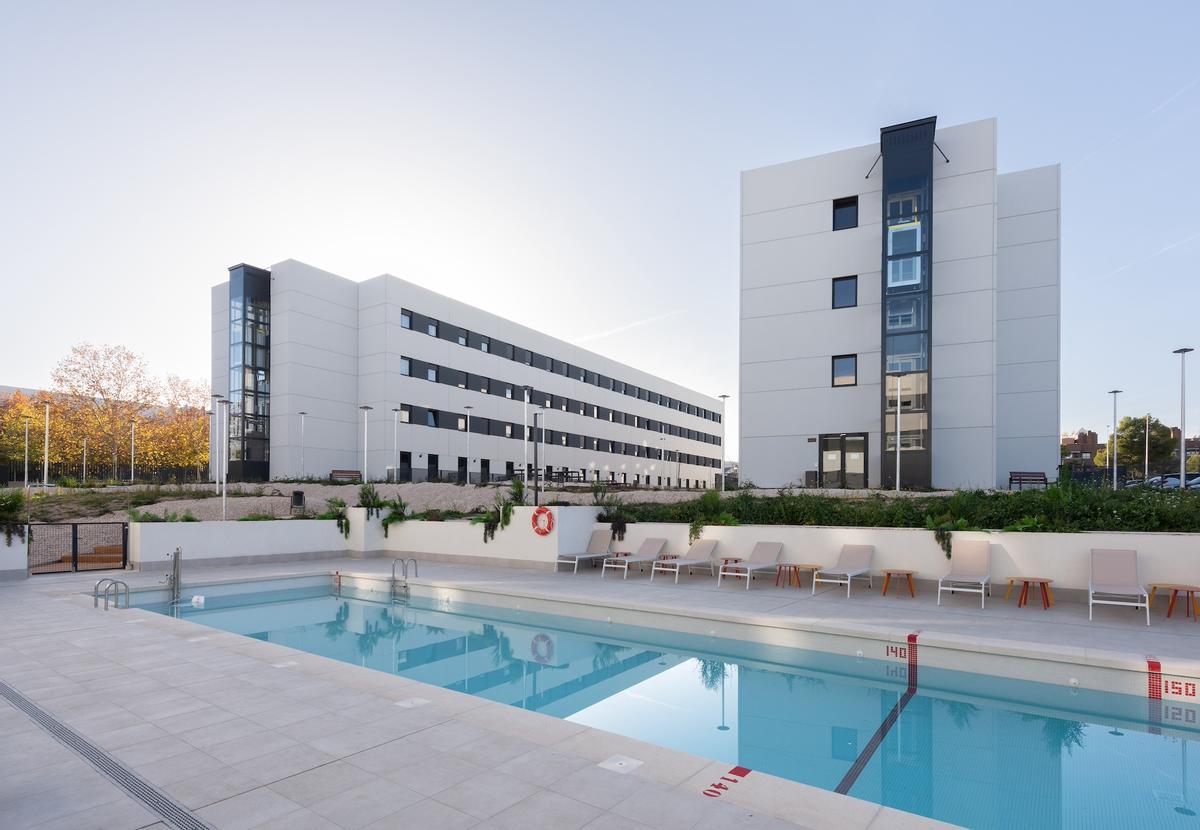 Residencia estudiantes hasta ahora propiedad de EQT Exeter en Pozuelo (Madrid)