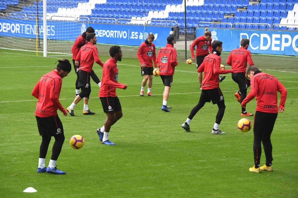 Entrenamiento en Riazor (20/12/18)