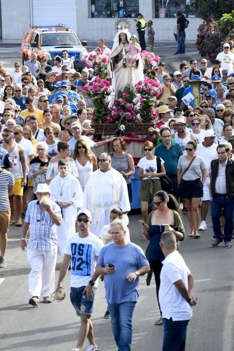 21-07-19 GRAN CANARIA. PUERTO DE ARGUINEGUIN-PUERTO DE MOGAN. MOGAN. Procesión marítima de la Virgen delCarmen desde el Puerto de en Arguineguín hasta el Puerto de Mogán.Fotos: Juan Castro  | 21/07/2019 | Fotógrafo: Juan Carlos Castro