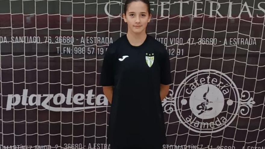 La selección gallega infantil de fútbol sala llama a la estradense Ainhoa Castro