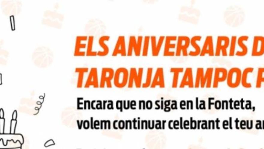 Iniciativa del Valencia Basket para felicitar los cumpleaños