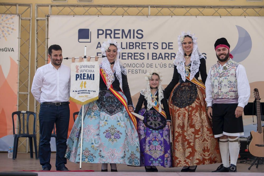 Entrega de los Premios a la Promoción del Uso del Valenciano en los "llibrets" de hogueras y barracas