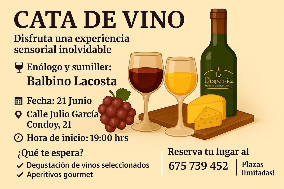Cata de vino en La Despensica