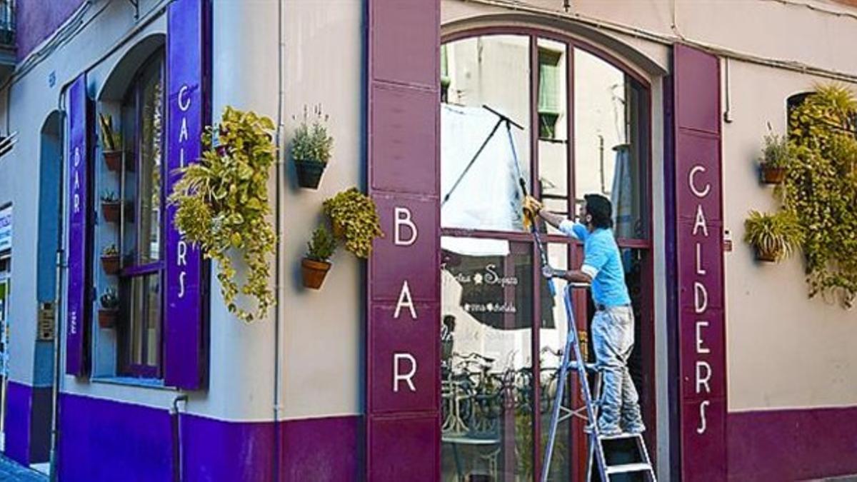 El bar Calders, en la calle de Parlament, ayer.