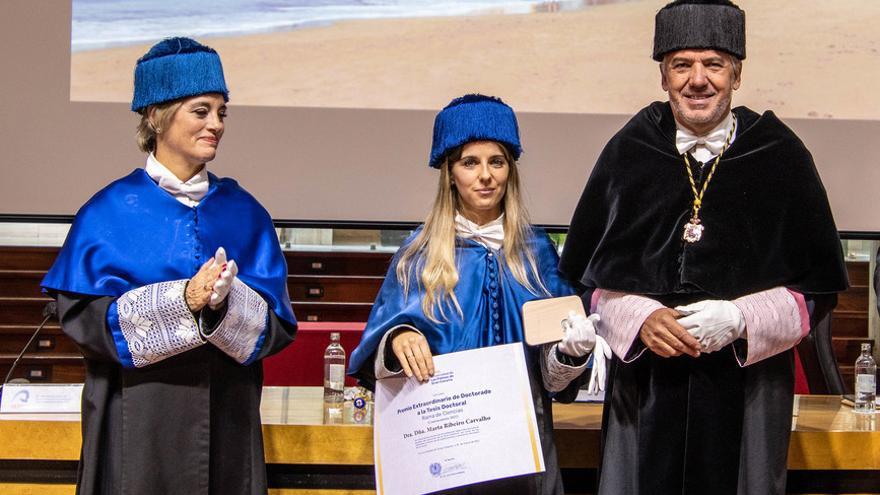 Marta Carvalho, del GIA, recibe el premio extraordinario de tesis doctoral en la rama de Ciencias de la ULPGC