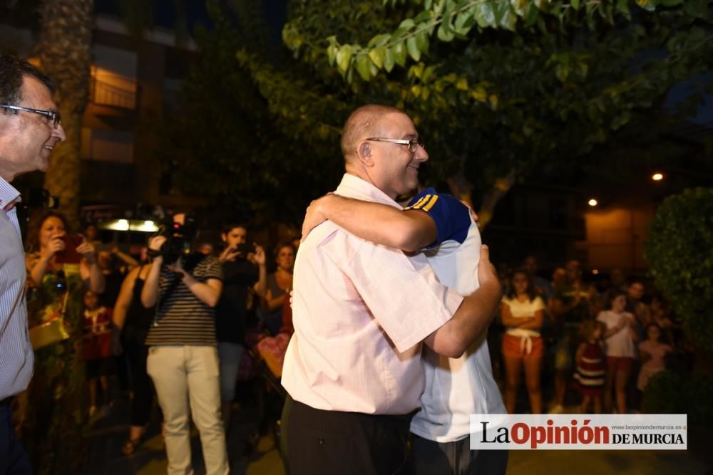 Recibimiento de Miguel Ángel López en Llano de Brujas a su vuelta de Río