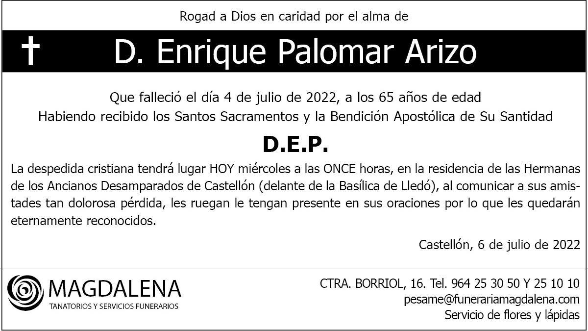 D. Enrique Palomar Arizo