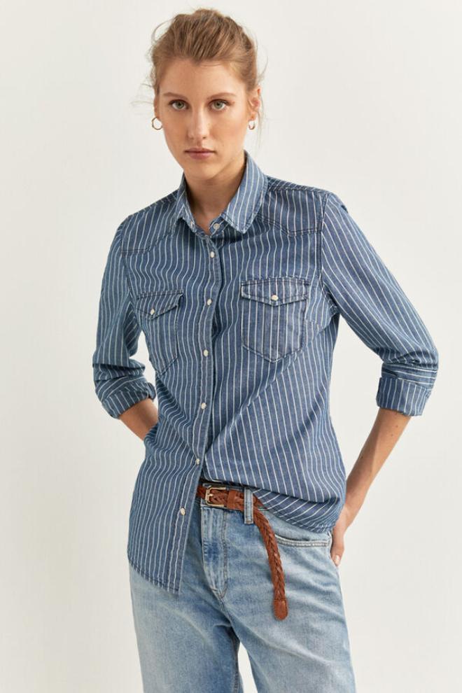 Camisa denim a rayas 20.99 euros