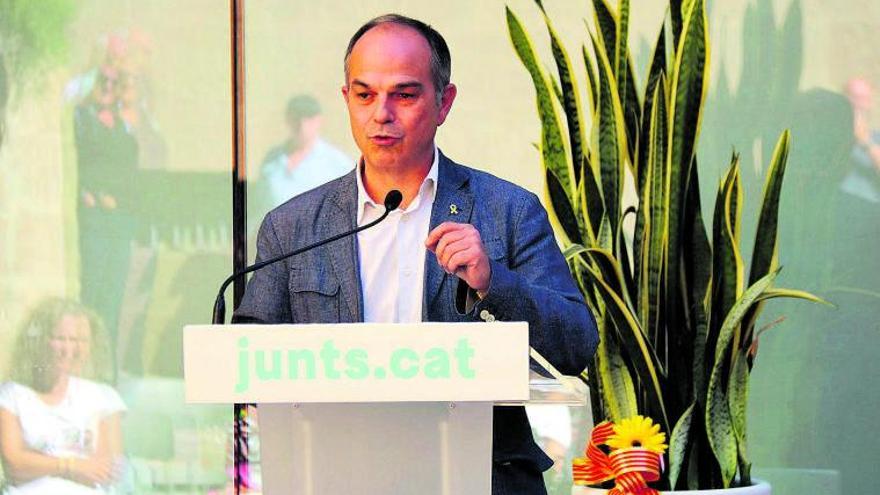 Jordi Turull durant la seva intervenció a l’acte de presentació de la candidata de Junts a l’alcaldia de Solsona | ACN