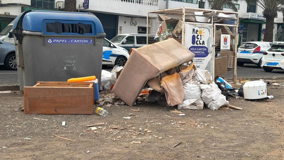 Nuevos vertidos ilegales de residuos en Arrecife