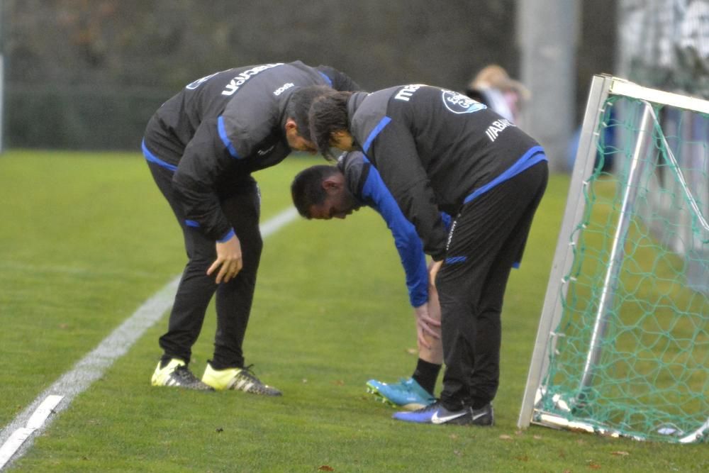 Fede Cartabia ha sido la única ausencia en el entrenamiento de esta tarde en Abegondo.