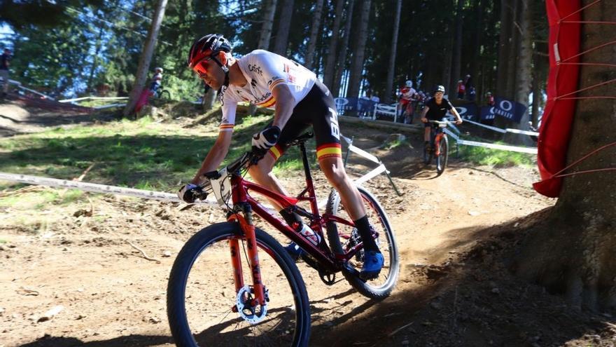 David Valero, plata en campo a través en los Mundiales de bicicleta de montaña