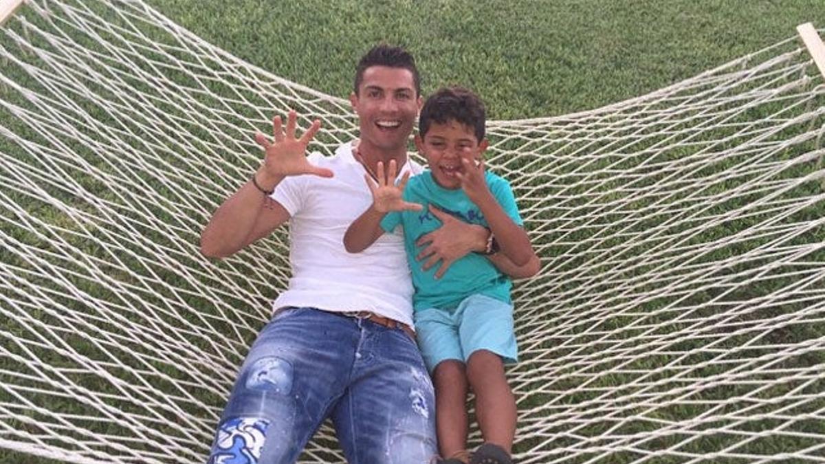 Cristiano Ronaldo celebra el quinto cumpleaños de su hijo