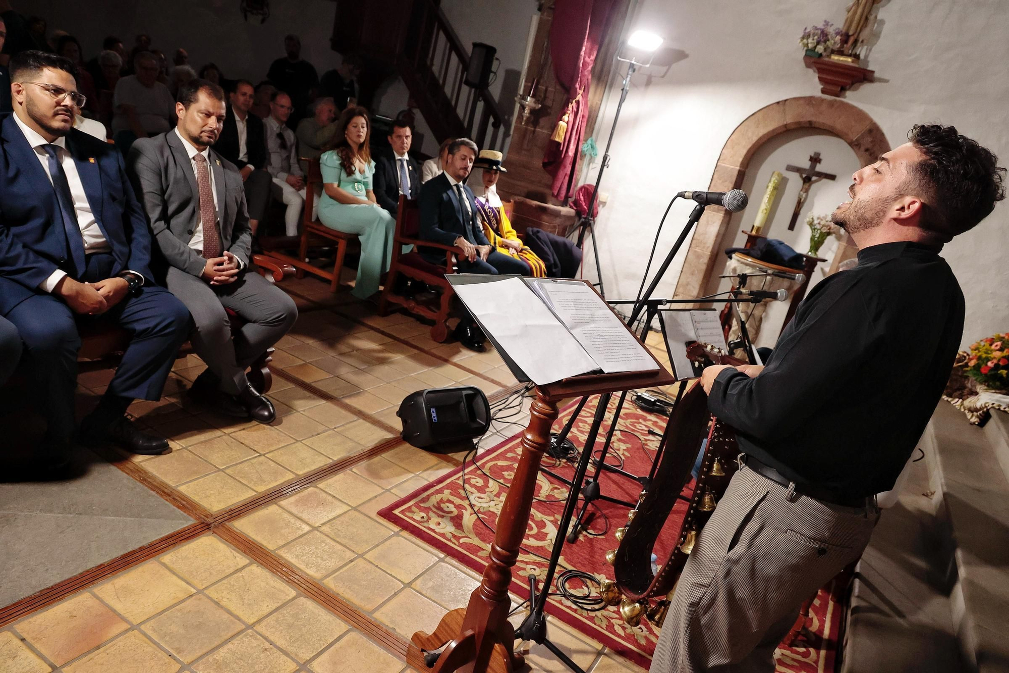 Iván Quintana, solista de Gofiones, pronuncia el pregón de la romería de San Benito
