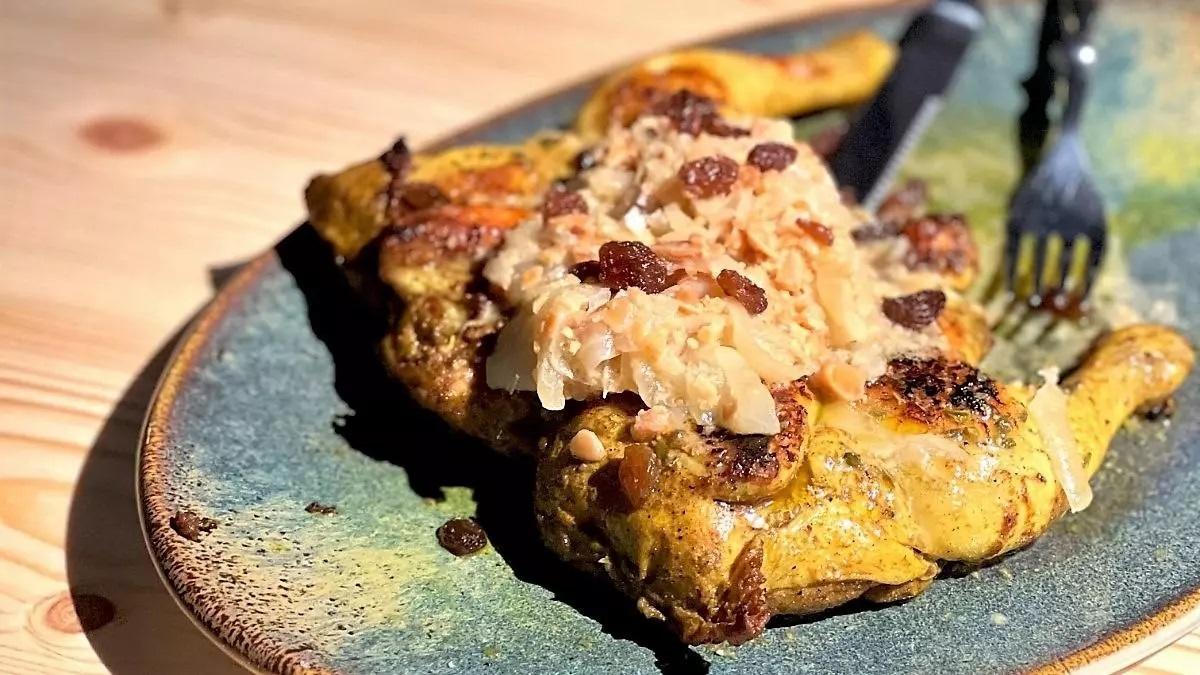 Picantón al estilo Fez del restaurante San Telmo (Barcelona).