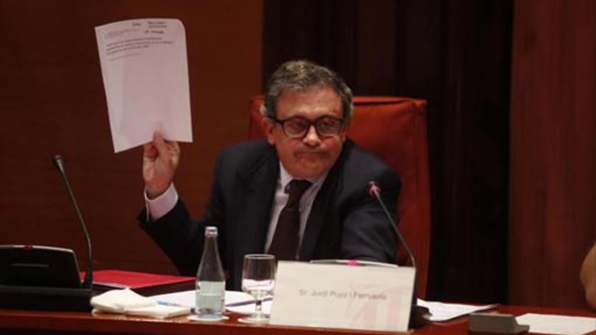 Jordi Pujol Ferrusola, en el Parlament en el 2015.