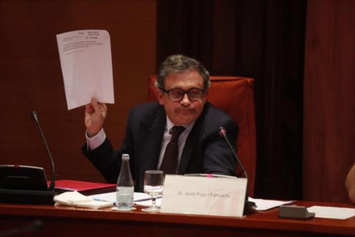Jordi Pujol Ferrusola, en el Parlament en el 2015.