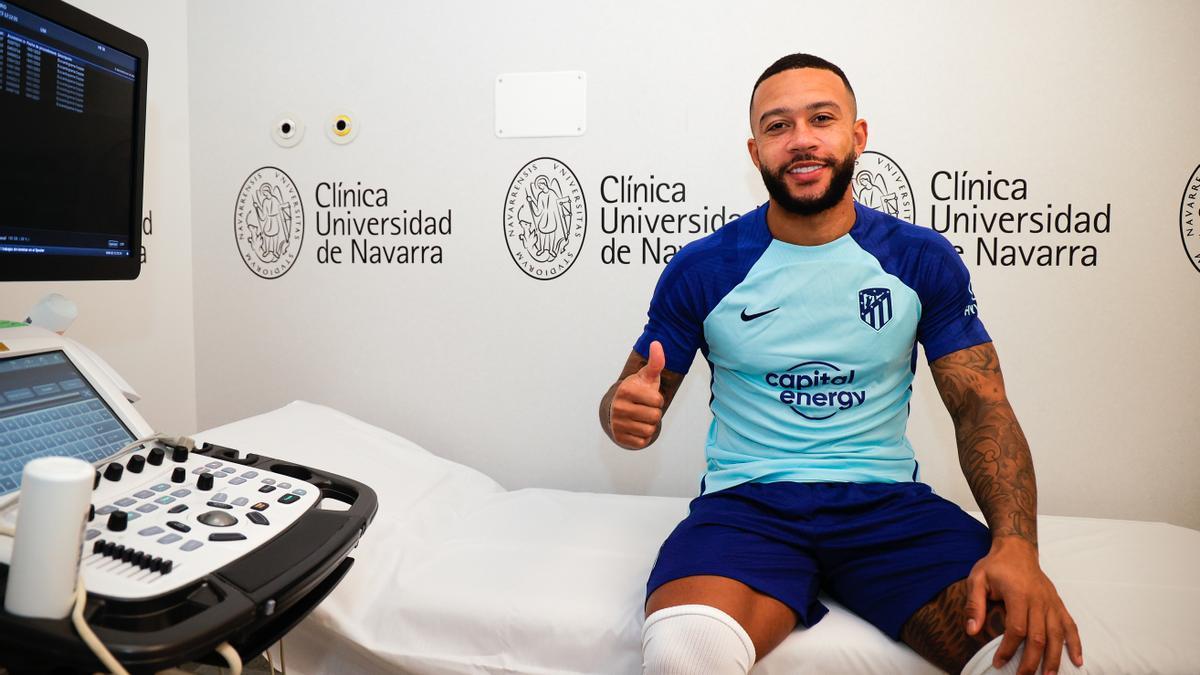 Memphis ya ha pasado el reconocimiento médico con el Atlético de Madrid.