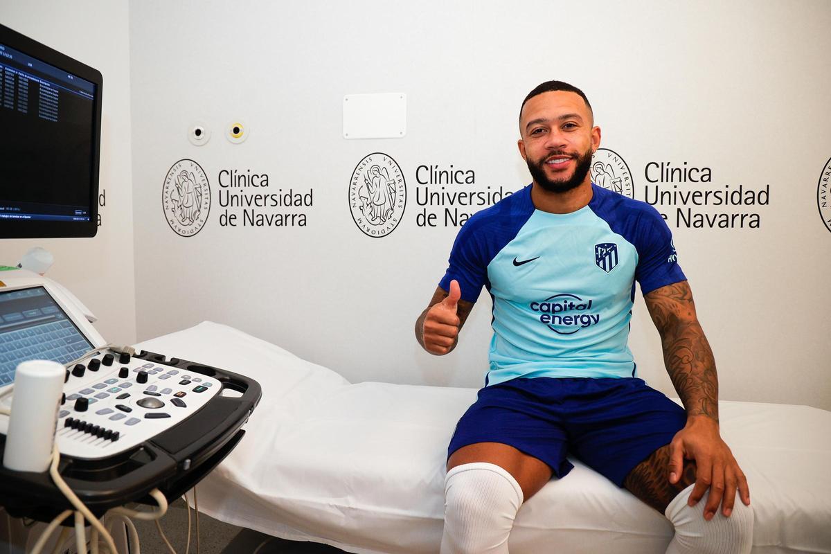 Memphis ya ha pasado el reconocimiento médico con el Atlético de Madrid.