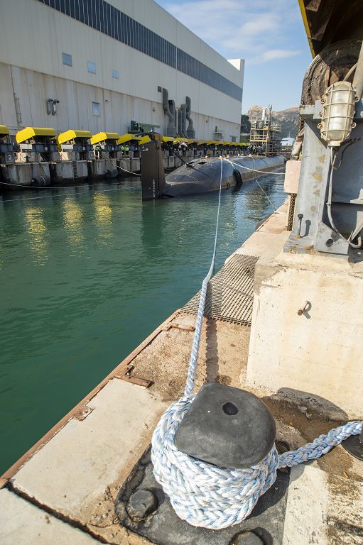 Margarita Robles visita las instalaciones de Navantia en Cartagena