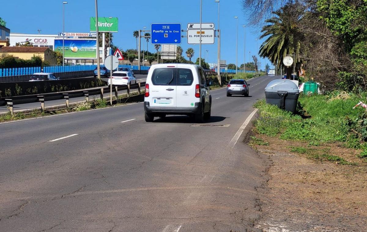 Recuperar el desvío de la TF-5 junto al puente | E. D.