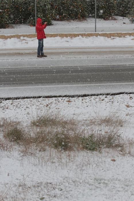 La nieve llega a San Javier, Balsicas y el Campo d