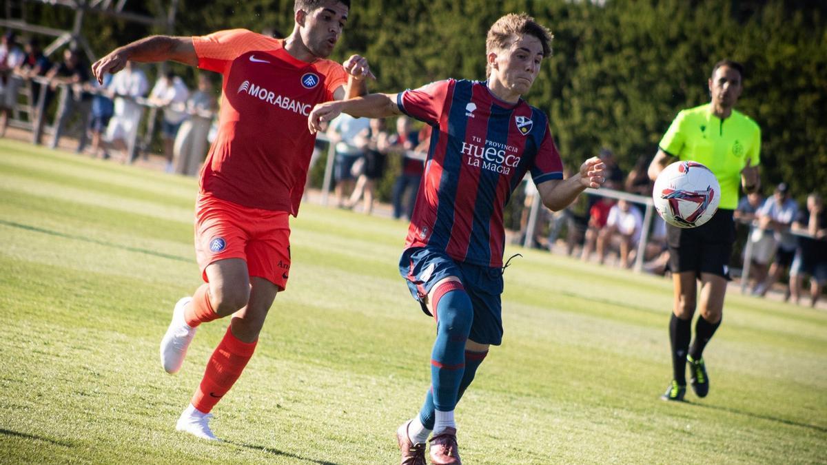 Manu Rico durante el encuentro contra el Andorra.