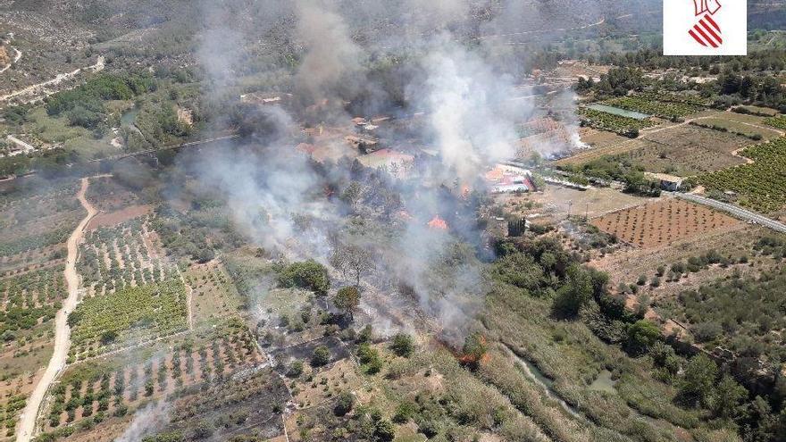Estabilizado el incendio forestal de Fanzara