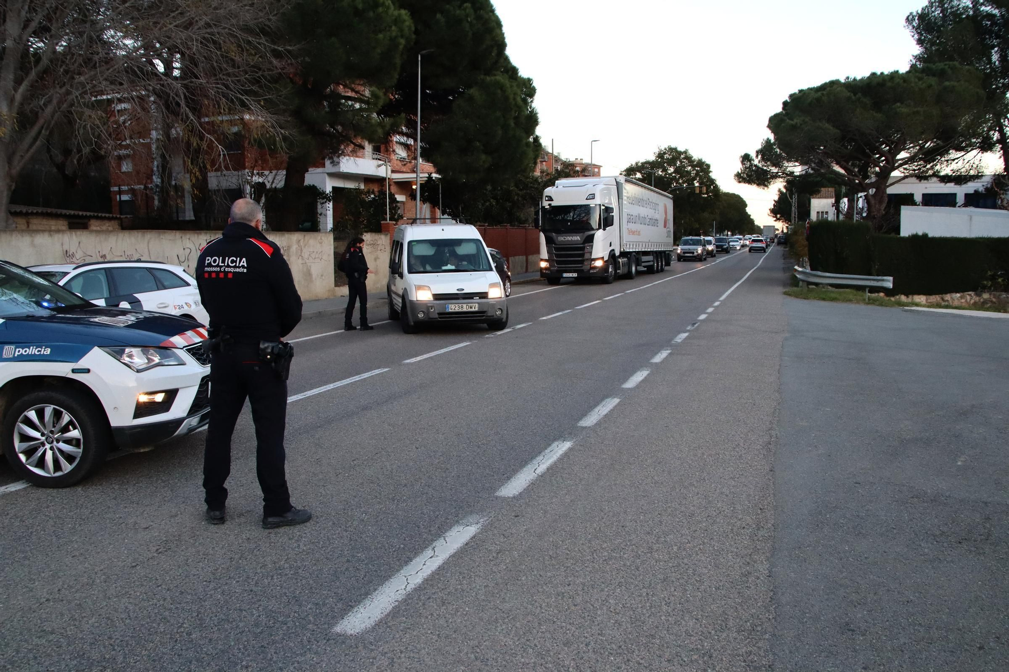 Les fotos de l'accident mortal a Riudecols